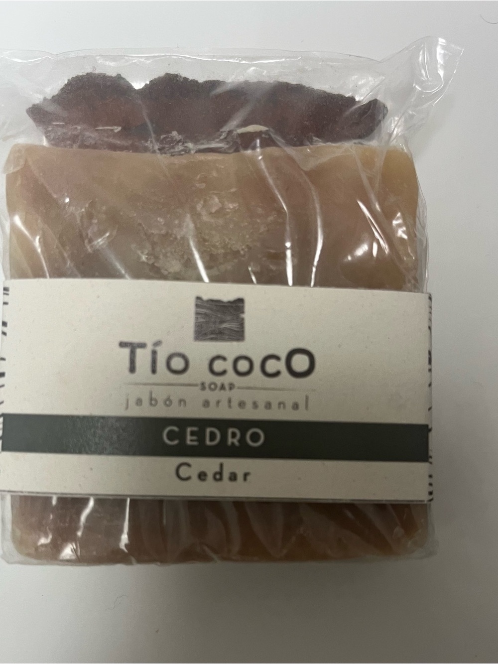 Tio CocO Cedar Soap Bar - Natural Brown
